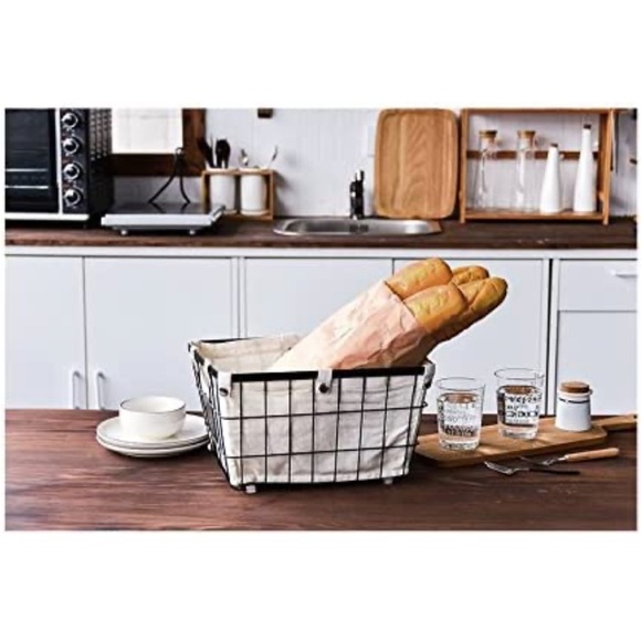 Open Storage Bread Food Basket,Kitchen Cabinet and Pantry Storage Organizer Bins - Picture 4 of 7
